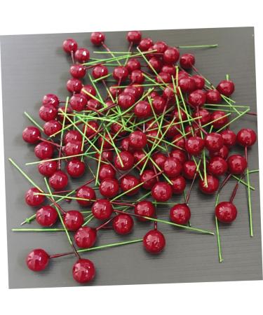 ABOOFAN 300 Pcs Artificial Holly Berry Red Fake Berry Home Vase Filler Artificial Berries Decoration Christmas Flower Floral Stem Home Decorations Simulation Fruit Branch Household - Buy Online on GoSupps.com