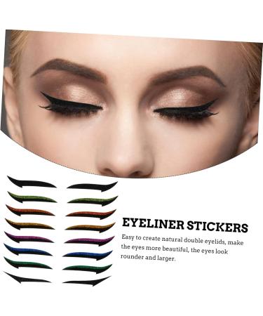 DRESSOOS 36 Pairs Glitter Eyeliner Eyeshadow Tape Eye Makeup Tools Double Eyelid Tapes Eyeliner Decal Sticker - Buy Online on GoSupps.com