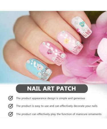 LALAFINA 18 Boxes Nail Art Accessories Artificial Nails Decors Star Nail Art Manicures Steel Balls Manicure Flower Embellishment Nail Art Beads The Flowers Plastic Flower Delicate - Buy Online on GoSupps.com