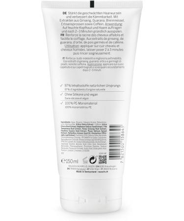RAUSCH Apr s-shampoing la caf ine au ginseng 150 ml Soin stimulant et fortifiant pour les racines affaiblies des cheveux Fabriqu en Suisse avec des extraits de ginseng de guarana et de caf ine - Buy Online on GoSupps.com