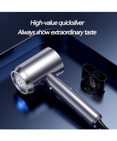 Ionic Hair Dryer Household Mute Hair Dryer High Power Blue Light Hair Care with Air Nozzle Professional Ionic Hair 3-Speed Adjustable Wind Speed for Home Travel Salon Use - Buy Online on GoSupps.com