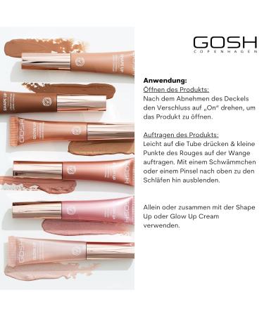Gosh Cream Blush-Up Stick | Define Your Face with Liquid Rouge & Built-in Sponge | International Shipping Available - Buy Online on GoSupps.com