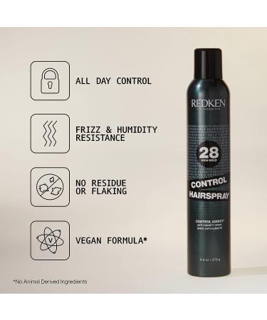 Redken Control Hairspray 28 | Extra High-Hold | Flake-Free | 9.8 oz | Long-Lasting Frizz Protection - Buy Online on GoSupps.com