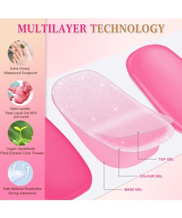 Buy Ceboic Half-Hardened Gel Nail Foils - 26 Self-Adhesive Orange Pedicure Wraps | UV/LED Nail Polish Stripes for Perfect Toes - Buy Online on GoSupps.com