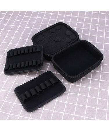 Exceart Essential Oil Carrying Case - Portable Travel Lipstick Bottle Holder Bag in Blue & Black | Ideal for Essential Oils & Makeup - Buy Online on GoSupps.com