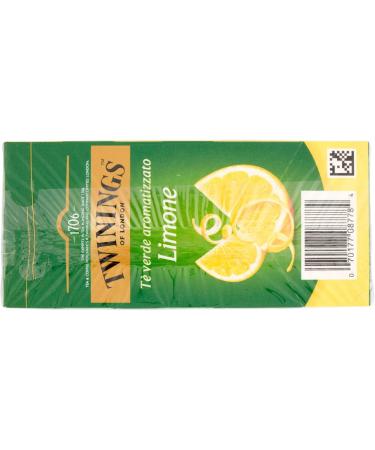 TWININGS Honey Lemon Green Tea Box of 20 Bags - 32g - Buy Online on GoSupps.com