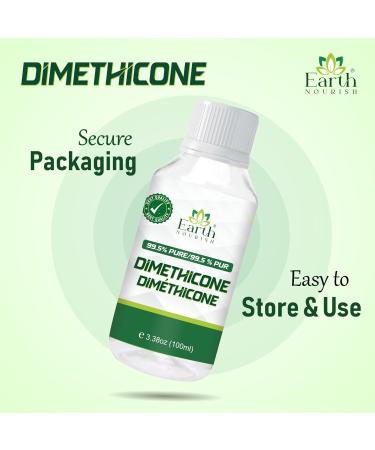 Earth Nourish Dimethicone 3.38 Fl Oz / 100ml Cosmetic Grade | Silicone-Based Emollient for DIY Skincare Haircare & Personal Care - Buy Online on GoSupps.com