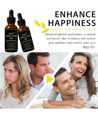 Afro Ayiti Oil for Men Natural Herbal Formula Increase your energy and vitality3pcs - Buy Online on GoSupps.com