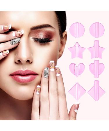 4-Piece Nail Embossed Molds | Metal Frame Bending Tools for Nail Art Design | Star, Heart Shapes | Nail Salon & Home Use - Buy Online on GoSupps.com