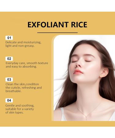 homomdy Black and white rice facial scrub black and white rice peeling serum gentler exfoliation of face and body brightening moisturizing and refining pores rice*1 - Buy Online on GoSupps.com