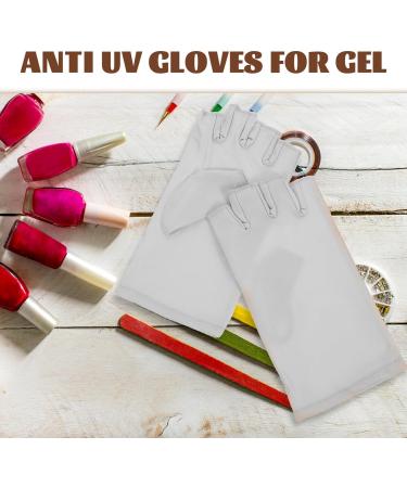 LALAFINA 1 Pair UV Glove Gel Manicures Glove Fingerless UV Protective Gloves Anti UV Gloves for Gel Manicures Protect Your Skin - Buy Online on GoSupps.com