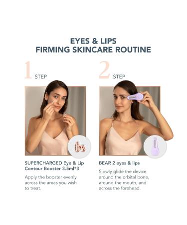 Buy FOREO Bear 2 Eyes & Lips - Microcurrent Eye Care Device for Dark Circles & Brow Lift - Instant Face Lift & Lip Plumper - Lavander Set - Best Beauty Product for Firming Skin - Buy Online on GoSupps.com