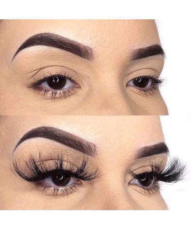 Shop 25mm 8D Dense Faux Nerz False Eyelashes - 7 Pairs Handmade Cruelty-Free Dramatic Wispies - Buy Online on GoSupps.com