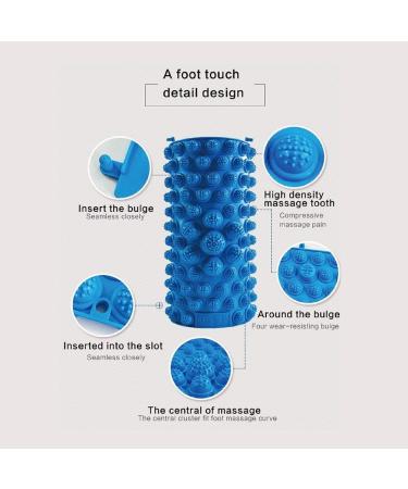 YOBEYI Acupressure Foot Massage Mat Set - Reflexology Walking Toe Plate Pads for Bathroom, Yoga, and Outdoor Games - Anti-Slip, 2 PCS, Blue - Buy Online on GoSupps.com