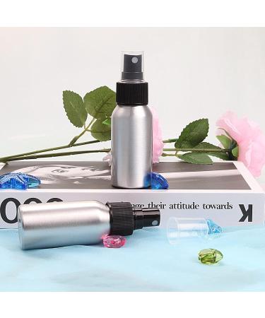 50ml Aluminum Alloy Mini Spray Bottles - 2 Pack | Empty Atomizers for Perfume Cosmetics & Essential Oils | Travel-Friendly & Refillable - Buy Online on GoSupps.com