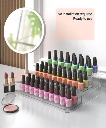 Rangement Pr sentoir Acrylique 3 Niveaux for Vernis Ongles Support for Huile Vernis Ongles Transparent 10.4x9.6x4 inch - Buy Online on GoSupps.com