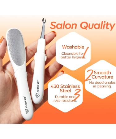 Modelones Mini Foot File - 2-in-1 Callus Remover & Pedicure Tool | Double-Sided Rasp for Safe Daily Foot Care - Buy Online on GoSupps.com