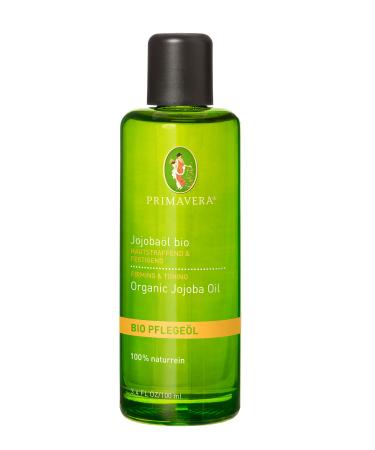 Primavera care oil jojoba oil organic 100 ml - aroma oil natural cosmetics - moisturizing with greasy irritated skin - vegan 100 ml (1 Pack) - Buy Online on GoSupps.com