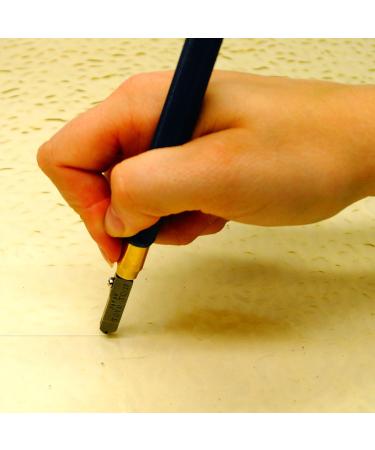 Toyo TC10B Brass Oil-Fed Pencil Glass Cutter - Precision Tool for Stained Glass and Art Projects - Buy Online on GoSupps.com