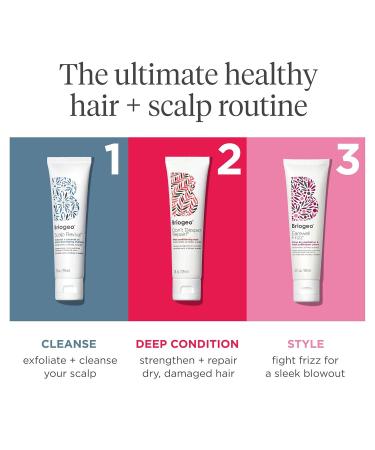 Briogeo Best Sellers Travel Kit - Vegan Hair Care Set with Protein Mask Charcoal Shampoo & Heat Protectant Cream - Cruelty-Free 3 x 2 fl oz - Buy Online on GoSupps.com