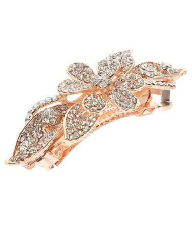 minkissy hair jewelry spring hair clips for women barrettes for women metal hair clips for women barrettes for thick hair rhinestone hair clip the flowers Accessories white bride alloy