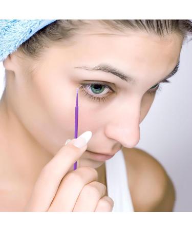 Cotton Swabs Eyelash Lash Applicator Brush Eyelash Swabs | Eyelash Applicator Soft Applicator Brush Eye Lashes Mascara Wands Mascara Brush Stick Purple - Buy Online on GoSupps.com