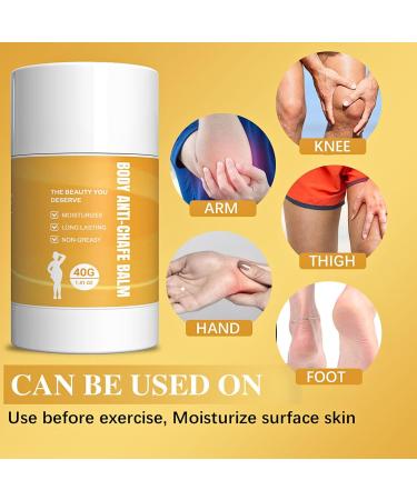 Anti Chafing Stick Body Anti Chafe Balm Sports Anti Friction Stick Anti Chafing Cream Thigh Rescue Cream Body Anti Scratch Cream Anti Friction Stick Water & Sweat Proof - Buy Online on GoSupps.com