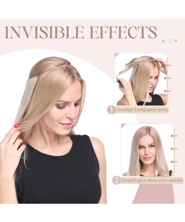 SEGOHAIR Invisible Wire Hair Extensions One Piece Hair Extensions Synthetic Hair Extension 20 inch Long Straight No Clip in Hairpieces Hair Pieces for Women-Dark Brown mix Silver Grey - Buy Online on GoSupps.com