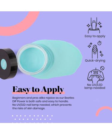 Beetles Pastel Dip Powder Nail Kit - 6 Spring Summer Colors for DIY Manicure | Includes Base, Top Coat, Activator, and Brush | Perfect Easter Salon Nail Art Set for Women - Buy Online on GoSupps.com