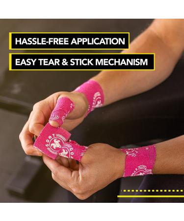 Super Stretchy Thumb Tape for Weightlifting & Cross Training - 15 Ft Black 2-Pack - Flexible Gym & Athletic Finger Wrap - Buy Online on GoSupps.com