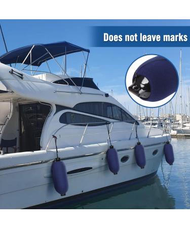 Affordura Navy Blue Fleece Boat Fender Covers 2 & 4 Packs - 8.5'' x 16'' & 10'' x 22'' Marine Bumper Covers for 6.5 or 8.5 Boat Fenders - Buy Online on GoSupps.com