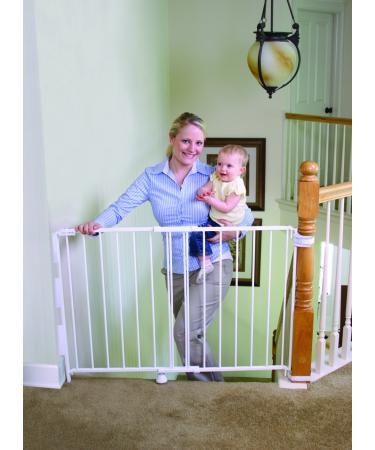 Regalo 2-in-1 Wall Mounted Baby Gate | Stairway & Hallway | Banister & Wall Kit | 43 Inch - Buy Online on GoSupps.com