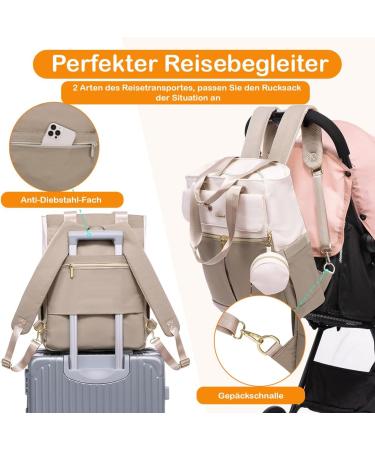 Kumini Wrap Backpack Love2024 | Stylish Diaper Bag & Mama Bag | Multifunctional Beige/Khaki Baby Backpack for Moms - Buy Online on GoSupps.com