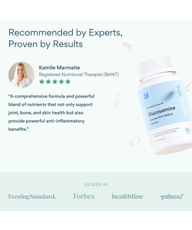 Bettervits Glucosamine Complex with MSM hondroitin and Turmeric | Joint Supplements for Women and Men with Vitamin C | Arthritis Support Supplement for Mobility & Flexibility - 90 Capsules - Buy Online on GoSupps.com