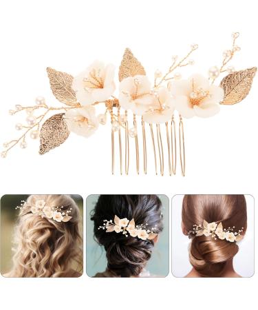 DEARMAMY Bride Hair Comb Wedding Hair Comb Clip Bride Flower Hairpin Women Hair Accessory - Buy Online on GoSupps.com