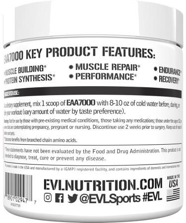 Evlution Nutrition EAA7000 - Essential Amino Acids & BCAAs for Muscle Building & Recovery - Pre & Post Workout Powder - 30 Servings - Pink Lemonade - International Shipping Available - Buy Online on GoSupps.com