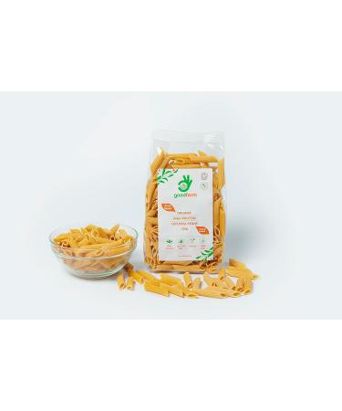 Organic Chickpea Penne Pasta 1kg - High Protein & Fiber, Gluten-Free, Vegan, Low Calorie - Buy Online on GoSupps.com