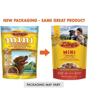 Zuke's Mini Naturals Dog Treats Fresh Peanut Butter Formula Pack of 1 - Buy Online on GoSupps.com