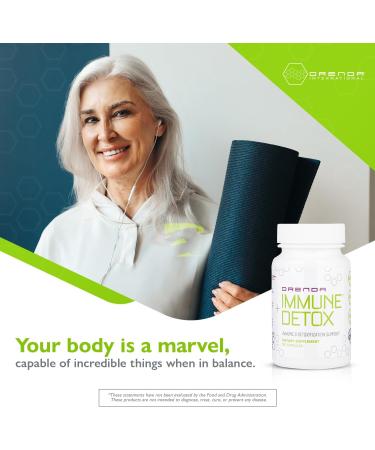 Orenda Immune + Detox - Premium Immune Support & Cleanse | Calcium d-Glucarate Beta 1 3 Glucans & Muramyl Peptides | 120 Capsules for Optimal Wellness - Buy Online on GoSupps.com