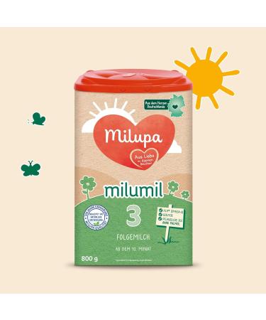 Buy Milupa Milumil 3 Follow-Up Milk Powder 800g | Ideal for Babies 10+ Months | Nutrient-Rich Palm Oil Free Perfect for Introducing Solids - Buy Online on GoSupps.com
