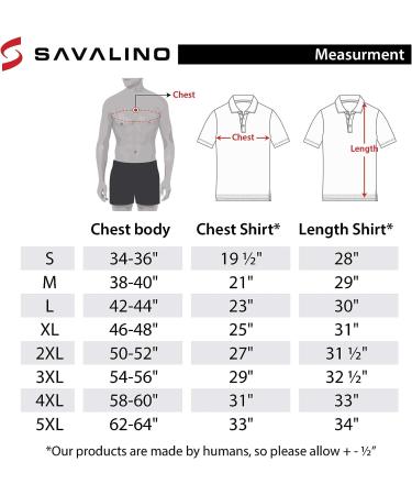 Savalino Men's Polo Shirt - Moisture Wicking & Quick Drying - Size S-5XL - Black - Buy Online on GoSupps.com