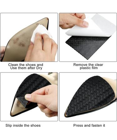 10 Pcs Non-Slip Shoe Sole Protectors 3.1 x 5.1 Inch - Black Adhesive Shoe Grip Pads for Women Men Shoes Heels Boots - Buy Online on GoSupps.com