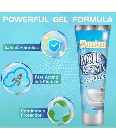 Wansiven Mold Remover Gel - 120g | Household Black Mold Removal for Kitchen, Bathroom, Tile & Sink Stains - Light Blue | Effective Mold Cleaner - Buy Online on GoSupps.com