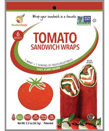 NewGem Sandwich Wrap - Tomato 6 Wraps