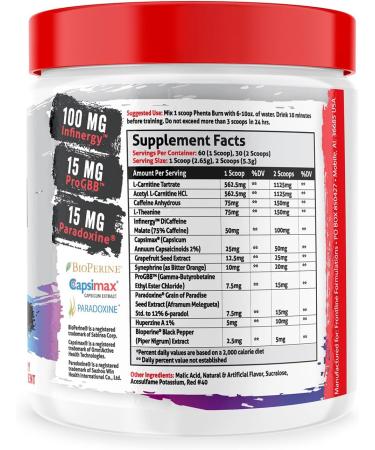 Frontline Formulations Phenta Burn - 60 Servings Gummy Worms - Energy, Endurance, and Amazing Flavors - Veteran Owned - Buy Online on GoSupps.com