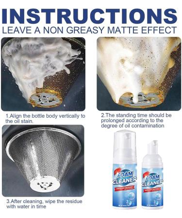 Multi-Purpose Cleaning Foam - Just Spray & Wipe Multi-purpose Cleaner Foam Spray Bubble Cleaner Foam Spray All Purpose Cleaning Spray for Bathrooms and Kitchens (100ml 1Set) 100ml 1Set - Buy Online on GoSupps.com