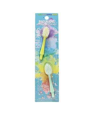 RADIUS Big Kidz Forever Replacement Brush Heads for Kids 6+ Years - BPA Free, ADA Accepted, Extra Soft - 2 Pack - Buy Online on GoSupps.com
