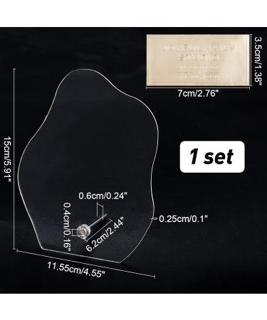 Nbeads Transparent Nail Art Scoreboard - Irregular Acrylic Display Stand for Nail Tips | Perfect for Nail Art Stores & Photography Props - Buy Online on GoSupps.com
