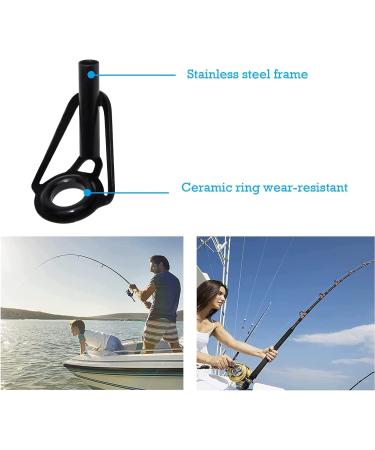 80-Piece Fishing Rod Repair Kit - Stainless Steel & Ceramic Top Rings for Spinning Rods | 1.8-2.6mm Replacement Parts for Saltwater Fishing - Buy Online on GoSupps.com
