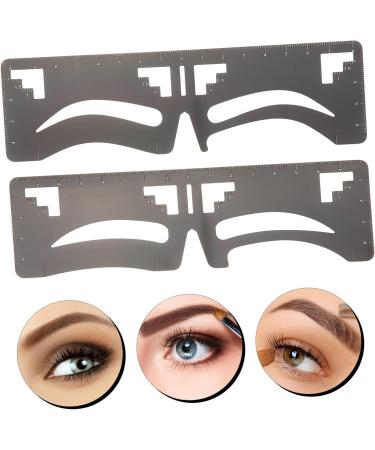 Beavorty 4 Pcs Eyebrow Ruler Makeup Tools Ink Stamp Brow Mapping Eyebrow Shaping Stencil Card Balance - Buy Online on GoSupps.com